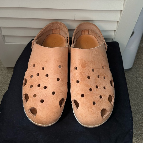 Hender Scheme Crocs Mip-18 Size 1 Vachetta Clog - Picture 5 of 11